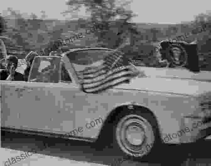 A Black And White Photograph Of A Car Driving Down The Fort Worth Jacksboro Highway In The 1940s. Gamblers Gangsters: Fort Worth S Jacksboro Highway In The 1940s 1950s