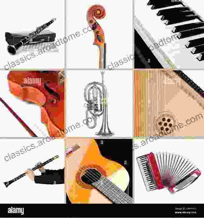 A Collage Of Musical Instruments From Around The World, Highlighting The Diversity Of Music Covered In The Amplified Encyclopedia Of Music Trivia. Amplified Encyclopedia Of Music Trivia: One Hit Wonders Of The 50 S 60 S 70 S And 80 S