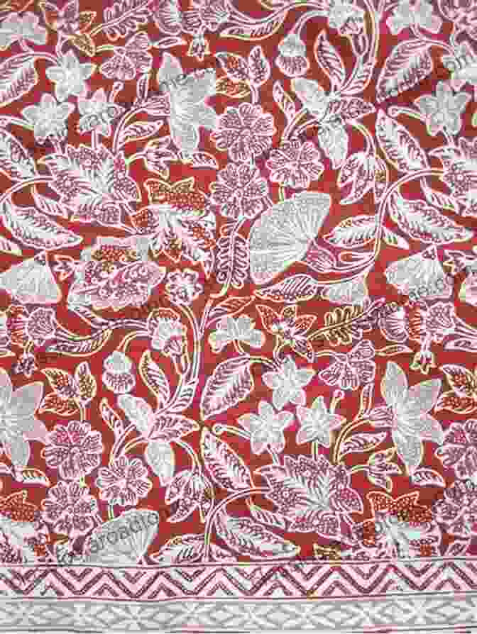 A Colorful Ceylonese Batik Fabric Featuring Intricate Patterns Created Using Wax And Dye The Arts Crafts Of India Ceylon