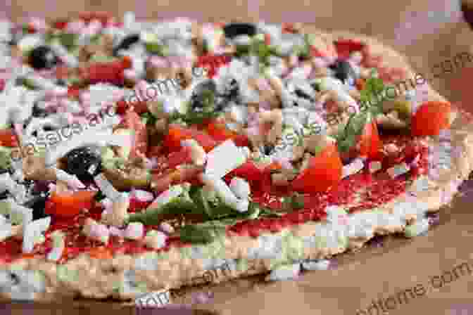 A Colorful Display Of Coconut Flour Pizza, Quesadillas, And Salad, Adorned With Fresh Herbs And Vibrant Toppings. Favorite Low Glycemic Coconut Flour Recipes: A Gluten Free Panoply Of Delight For Diabetics Celiacs Weight Losers Health Seekers