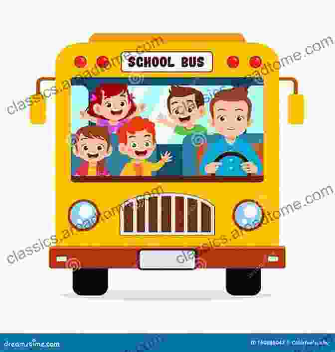 A Colorful Illustration Of Gus The Bus Surrounded By Children Laughing And Having Fun. The Adventures Of Gus The Bus: A Colourful Rhyming Children S Based On The Real Life Adventures Of Gus The Bus And His Friends