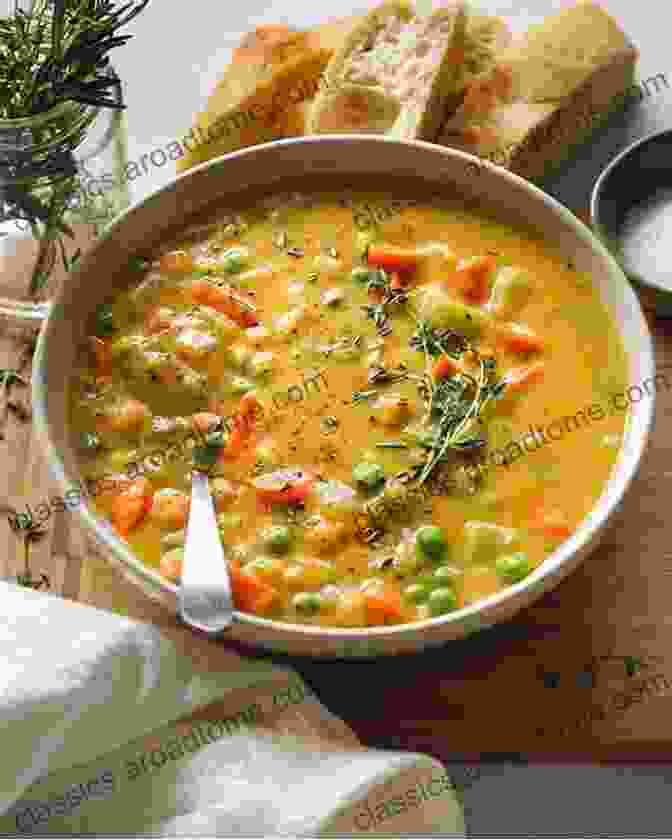 A Creamy Raw Vegan Soup, Served In A Rustic Wooden Bowl, Garnished With Fresh Herbs Thriving On Raw Vegan Sweet Savory Detox Smoothies : Yummy Recipes To Get You Started (Raw Vegan Recipes 1)