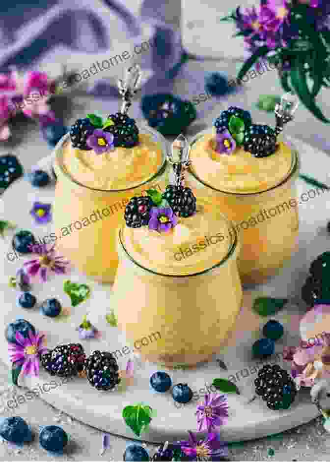 A Decadent Raw Vegan Dessert, Featuring Layers Of Creamy Mousse, Fresh Berries, And A Crunchy Granola Base Thriving On Raw Vegan Sweet Savory Detox Smoothies : Yummy Recipes To Get You Started (Raw Vegan Recipes 1)