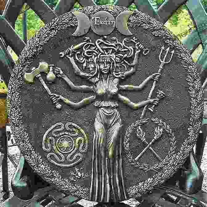 A Depiction Of Hecate, The Torchbearing Goddess Of The Crossroads, With Her Three Faces, Torches, And Keys. Hekate Her Sacred Fires: Exploring The Mysteries Of The Torchbearing Goddess Of The Crossroads A Collection Of Essays From Devotees Witches Magicians (The Goddess Hekate)