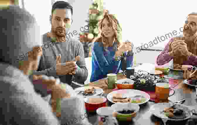 A Family Gathered Around A Table, Discussing Their Emergency Plan. EMERGENCY FOOD SUPPLY: The Essential Guide For Family Preparedness To Organizing Preserving And Cooking Healthy Foods To Build A Stockpile To Survive Without The Grocery Store