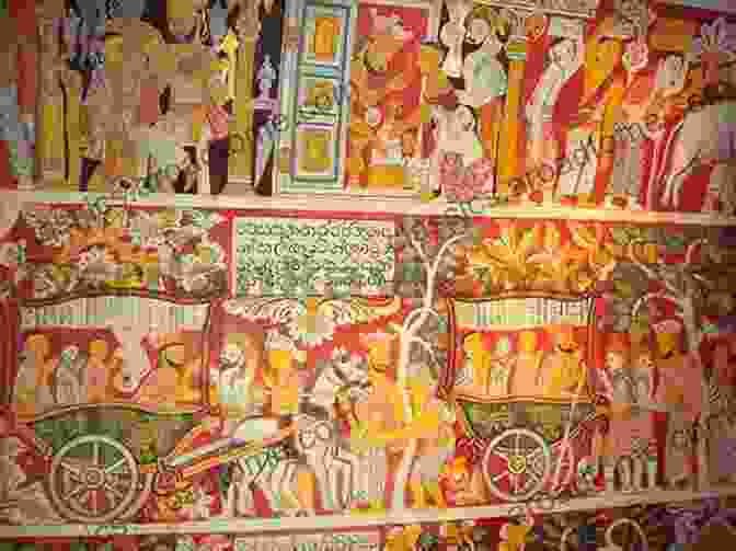 A Traditional Kandyan Painting Showcasing Scenes From Buddhist Mythology And History The Arts Crafts Of India Ceylon