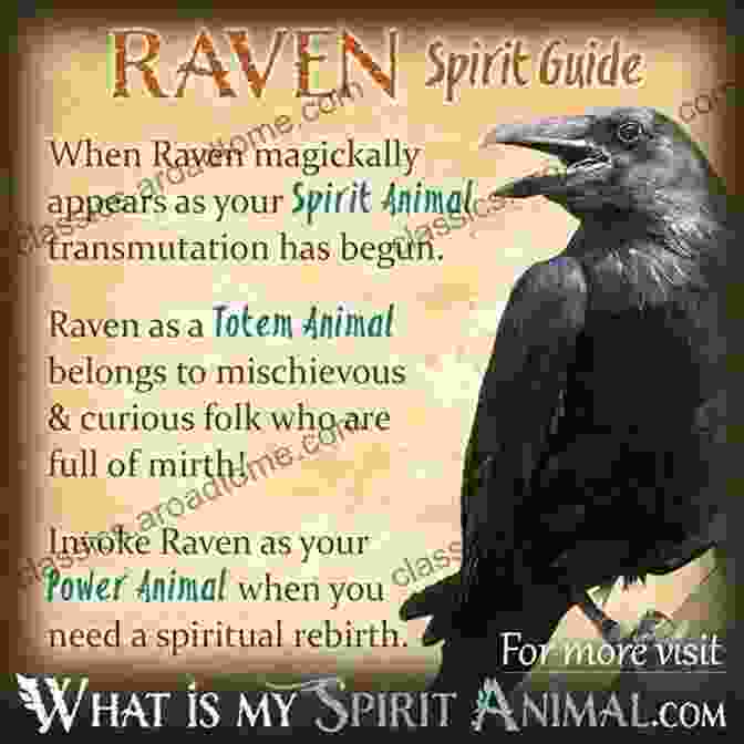 A Vibrant Illustration Portraying The Crow Or Raven As A Powerful Spirit Animal, Offering Guidance, Protection, And Connection To The Spiritual Realm MAGICAL CROWS RAVENS AND THE CELEBRATION OF DEATH