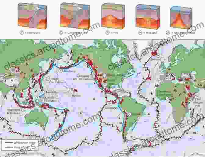 A World Map Showing The Distribution Of Volcanoes DK Readers L2: Eruption : The Story Of Volcanoes (DK Readers Level 2)