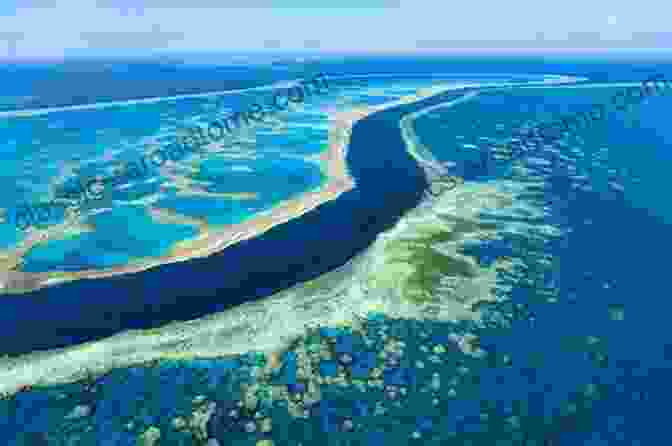 An Aerial View Of The Great Barrier Reef, Showcasing Its Vibrant Colors And Diverse Marine Life. The Atlas Of Disappearing Places: Our Coasts And Oceans In The Climate Crisis