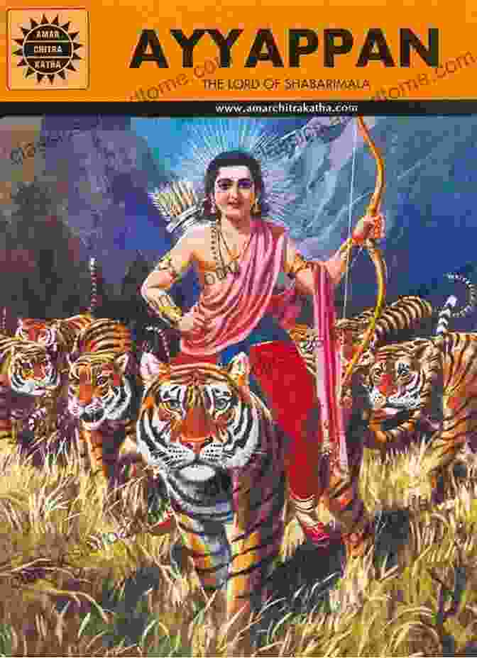 Ayappan Amar Chitra Katha Cover Featuring Vibrant Illustrations Of Lord Ayyappan Ayappan (Amar Chitra Katha) Anant Pai