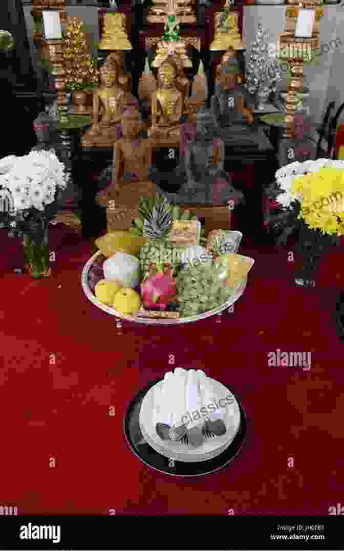 Buddhist Ancestor Altar With Offerings And Incense Remembering The Dead Around The World (Cultures And Customs)