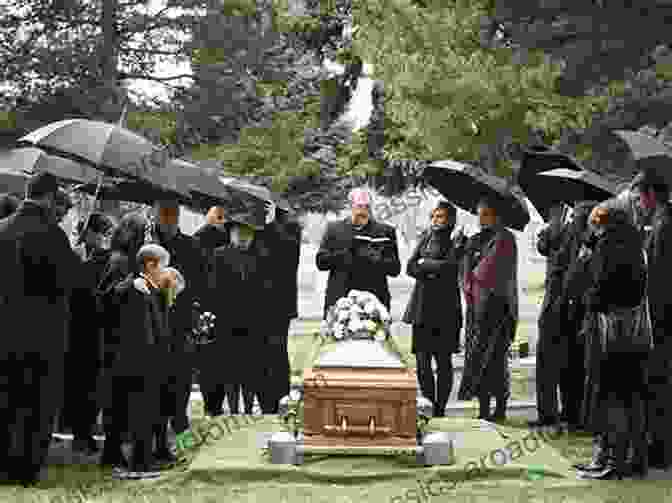 Christian Funeral Service With Mourners Gathered Around A Coffin Remembering The Dead Around The World (Cultures And Customs)