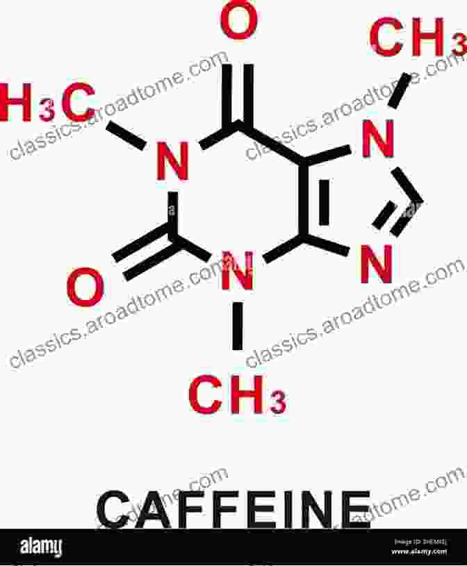 Close Up Of Caffeine Molecule, Chemical Structure Displayed On A Digital Screen, Futuristic Blue And White Interface From Mean To Bean: Let The Beans Do The Work To Motivate Your Kids To Help Around The House