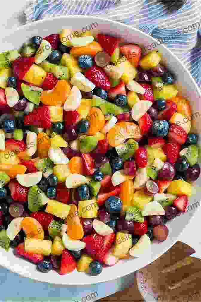 Image Of A Colorful And Appetizing Salad Filled With Fresh Berries, Crunchy Nuts, And A Light And Refreshing Dressing The Complete Plant Based Cirrhosis Diet Cookbook: Healthy Recipes To Heal Fatigue Swelling Weight Loss