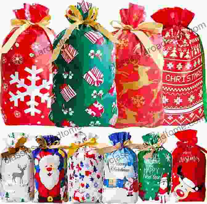 Image Of An Assortment Of Reusable Christmas Gift Bags In Different Sizes, Colors, And Patterns How To Make Reusable Christmas Gift Bags: A Frugal Crafting DIY