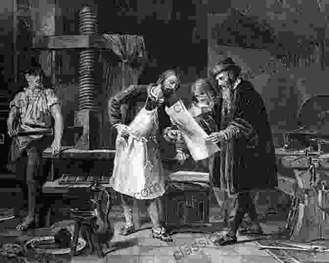 Johann Gutenberg Operating His Revolutionary Printing Press Wonderworks: The 25 Most Powerful Inventions In The History Of Literature