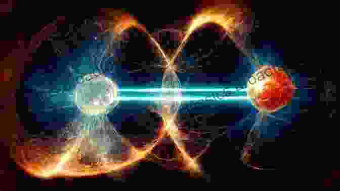 Quantum Entanglement, A Phenomenon Where Two Particles Remain Connected Even When Separated By Vast Distances, Illustrating The Interconnectedness Of All Things. Physics Of The Soul: The Quantum Of Living Dying Reincarnation And Immortality