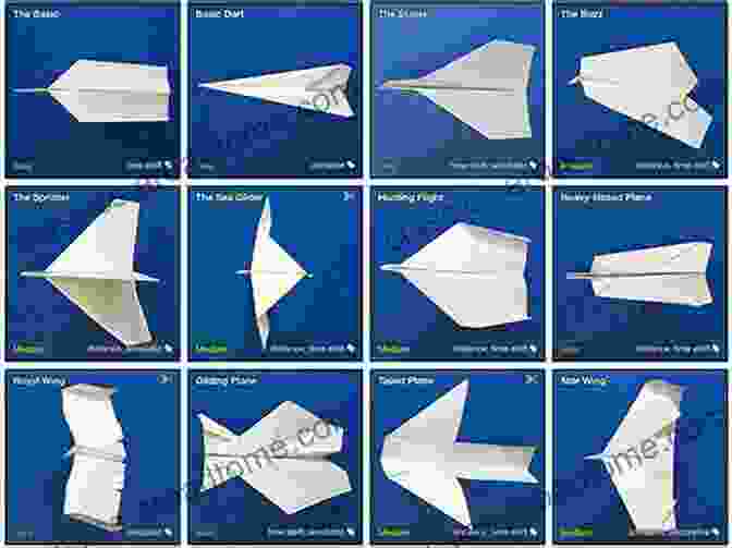 Variety Of Paper Airplane Designs From The Book Record Breaking Paper Airplanes Ebook: Make Paper Airplanes Based On The Fastest Longest Flying Planes In The World : Origami With 16 Designs