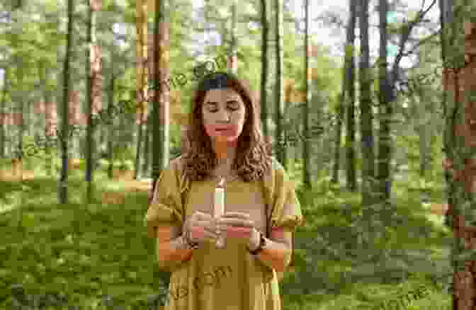 Woman Performing A Ritual At A Holy Well In A Forest Sacred Fire Holy Well: A Druid S Grimoire